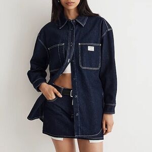 NWT Madewell x Molly Dickson Denim Shirt Jacket